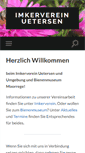 Mobile Screenshot of imkerverein-uetersen.de